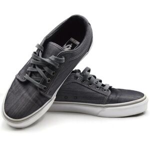 VANS UltraCush Pro Skateboard Shoes Mens Size 8.5 Black Pewter Denim 721356 Lace